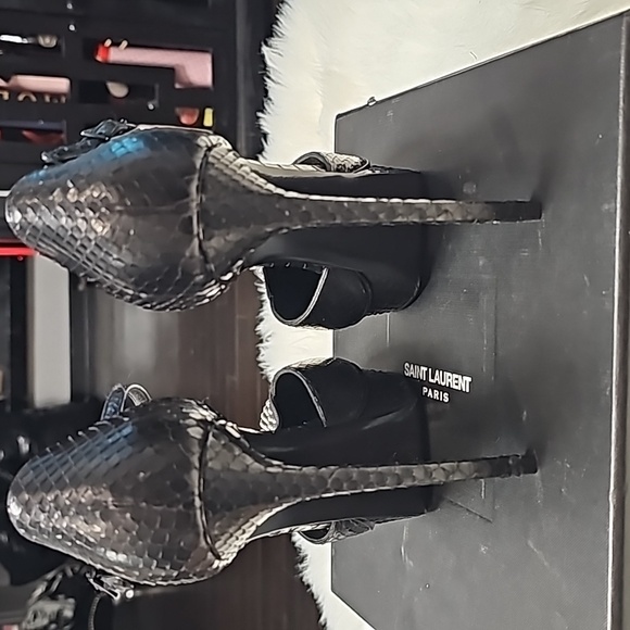 Saint Laurent python heels - Picture 2 of 5